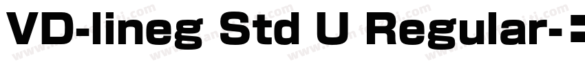 VD-lineg Std U Regular字体转换
